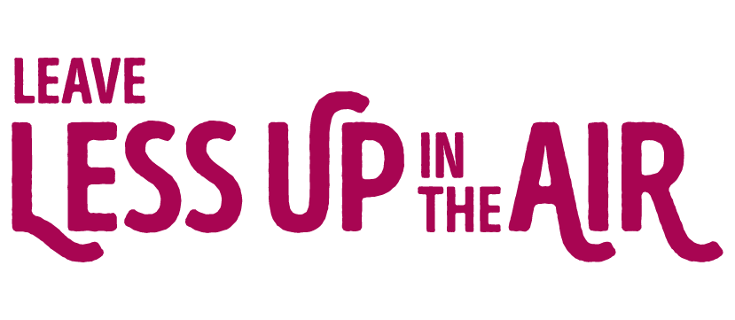 Leave Less Up in the Air logo