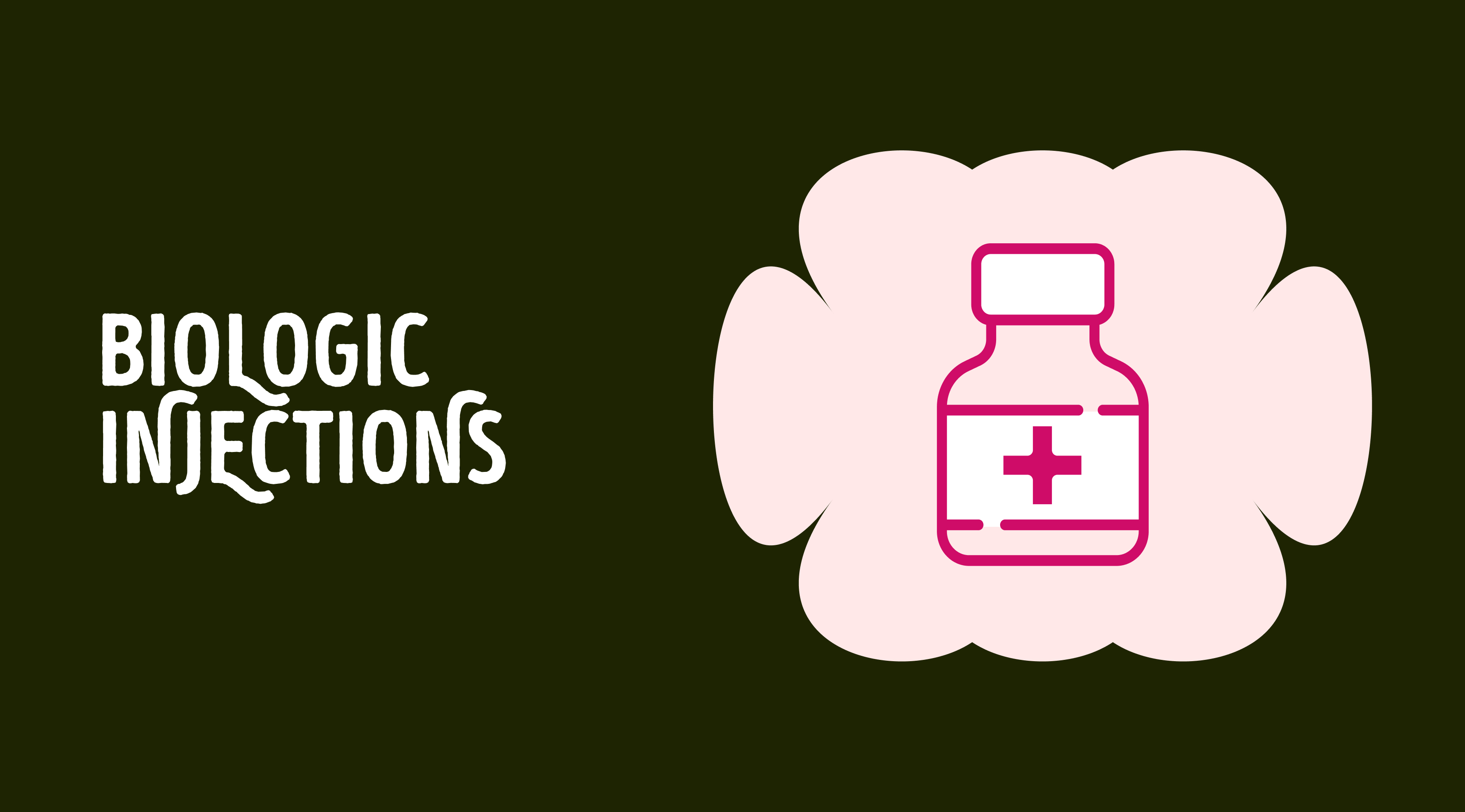 Illustration of biologic injection Illustration of biologic injection